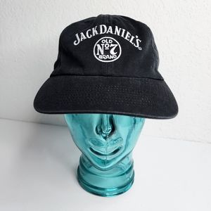 Jack Daniels Tennessee Whiskey Black Hat w White Embroidery Old No.7 Cotton Cap